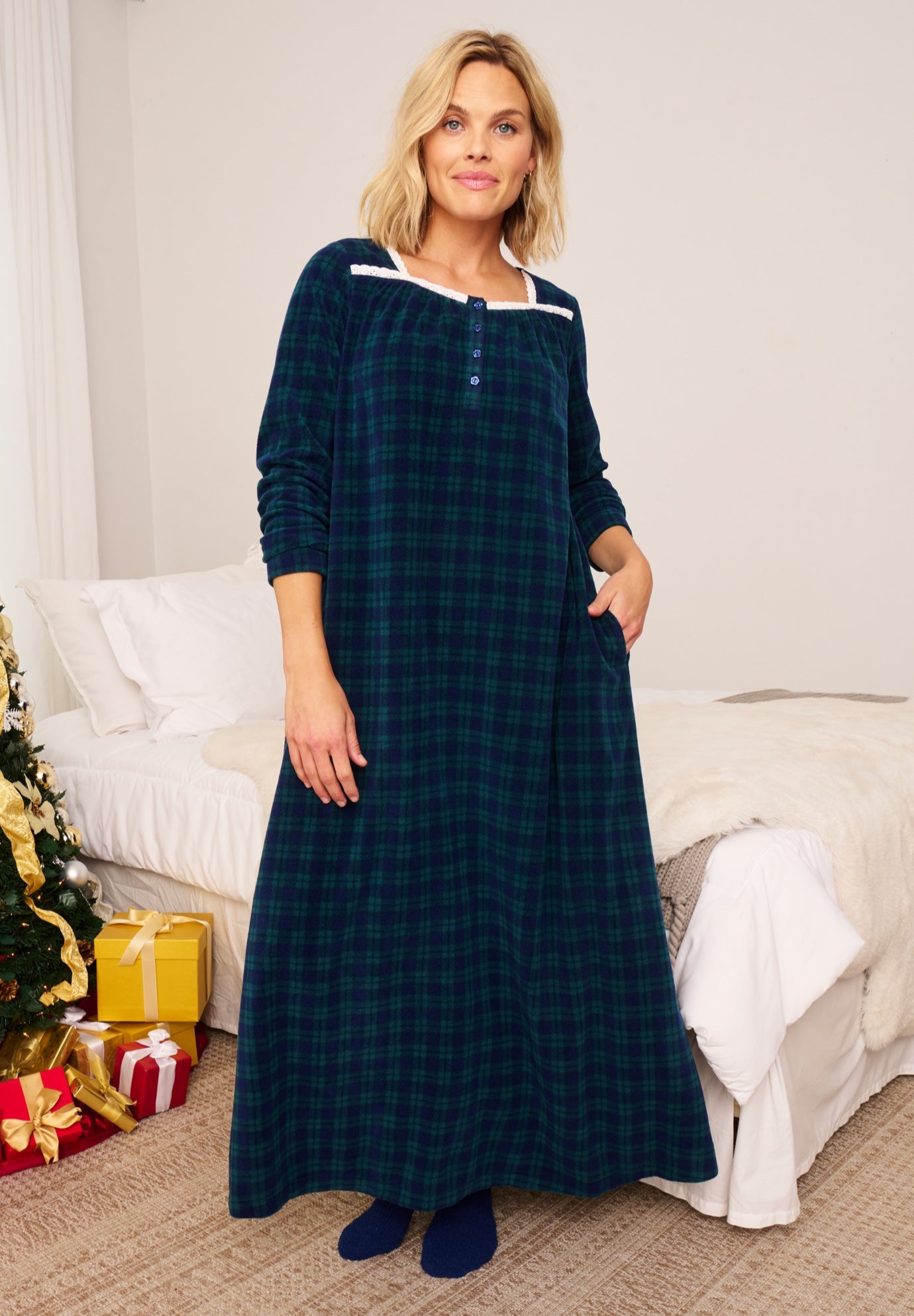 Soft & Cozy Gown & Socks image number 0