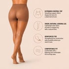 Silky Toes Control Top Ultra Soft Sheer 2-Pack Tights image number null