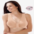 Leading Lady® Meryl Cotton Front-Close Wireless Bra image number null
