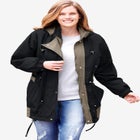 Colorblocked Taslon&reg; Anorak image number null