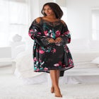 The Luxe Satin Short Peignoir Set image number null