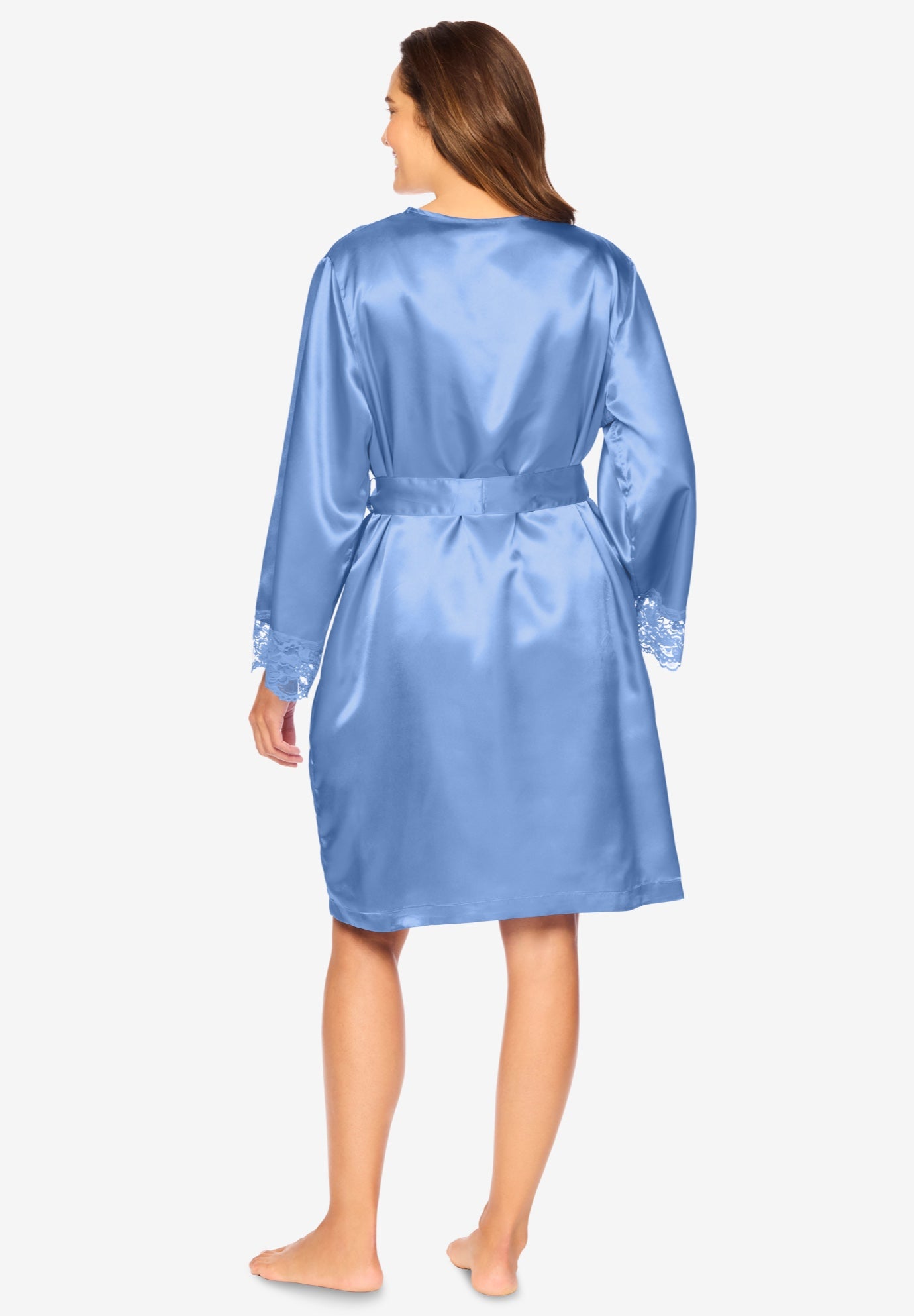 The Luxe Satin Short Peignoir Set image number 1