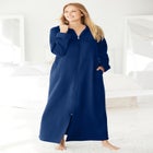 Long Hooded Fleece Sweatshirt Robe image number null