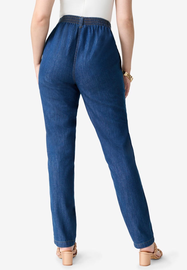 Plus Size Easy-Wear Straight Leg Jean image number 1