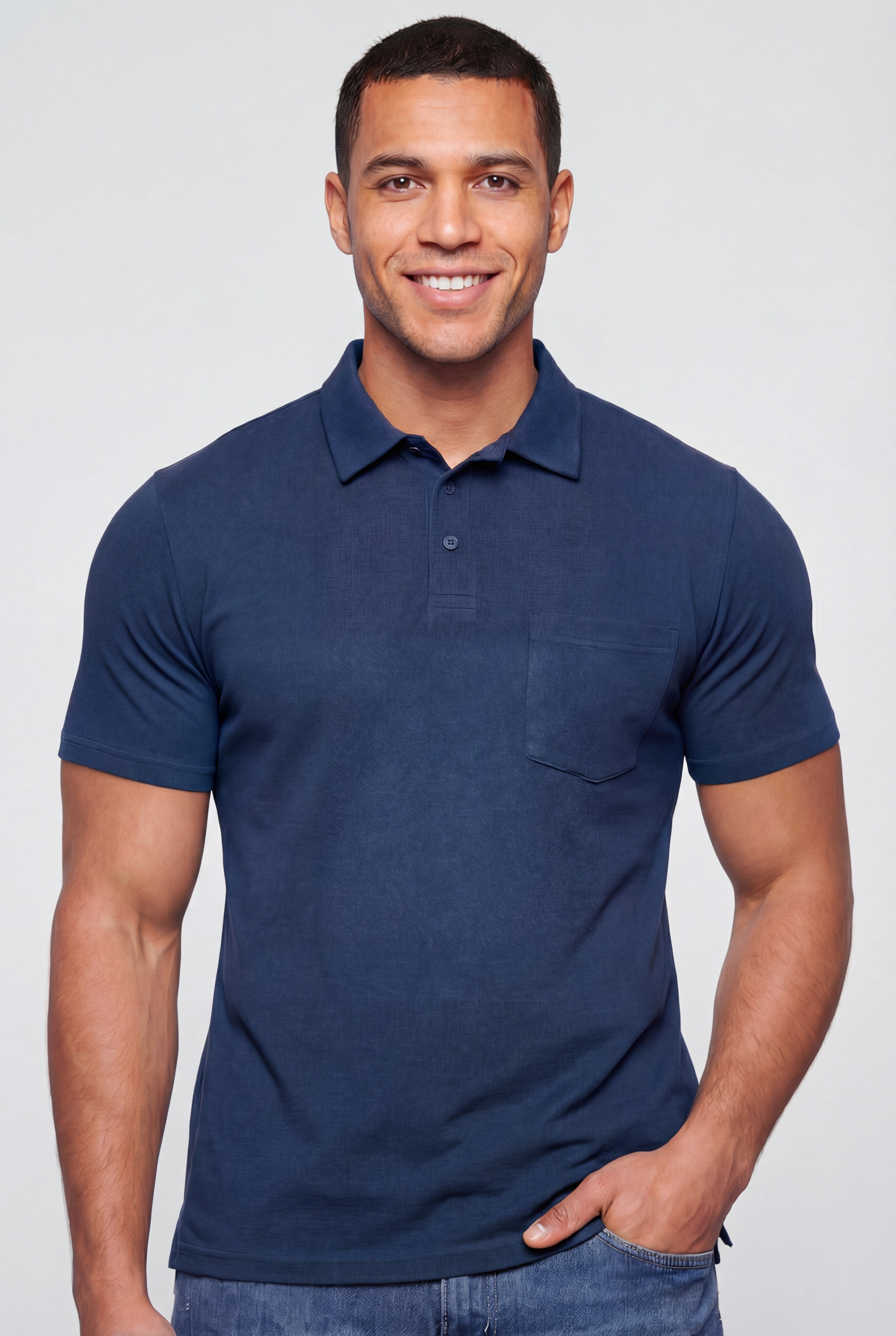 Heavyweight Jersey Polo Shirt image number 1