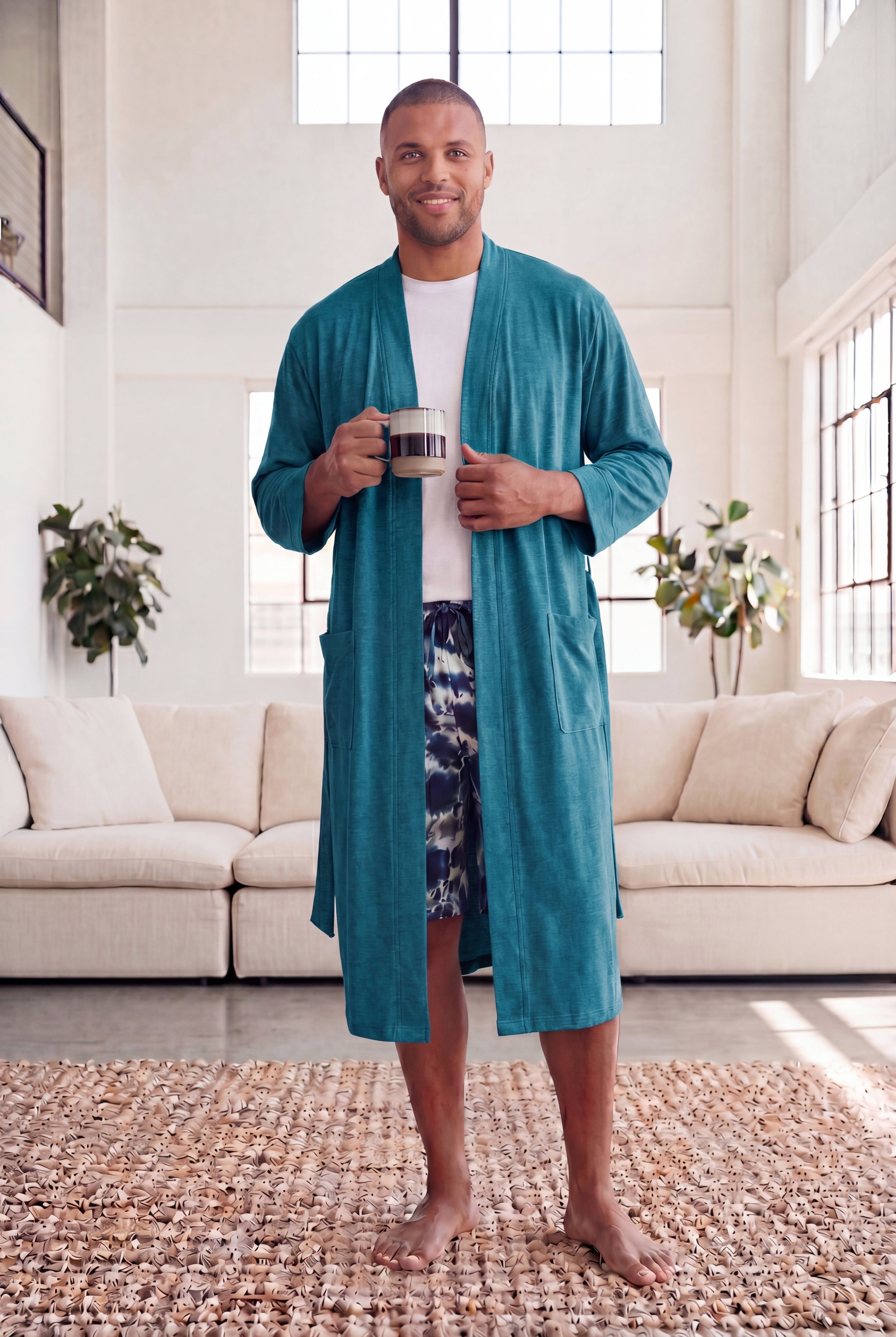 Cotton Jersey Robe image number 0