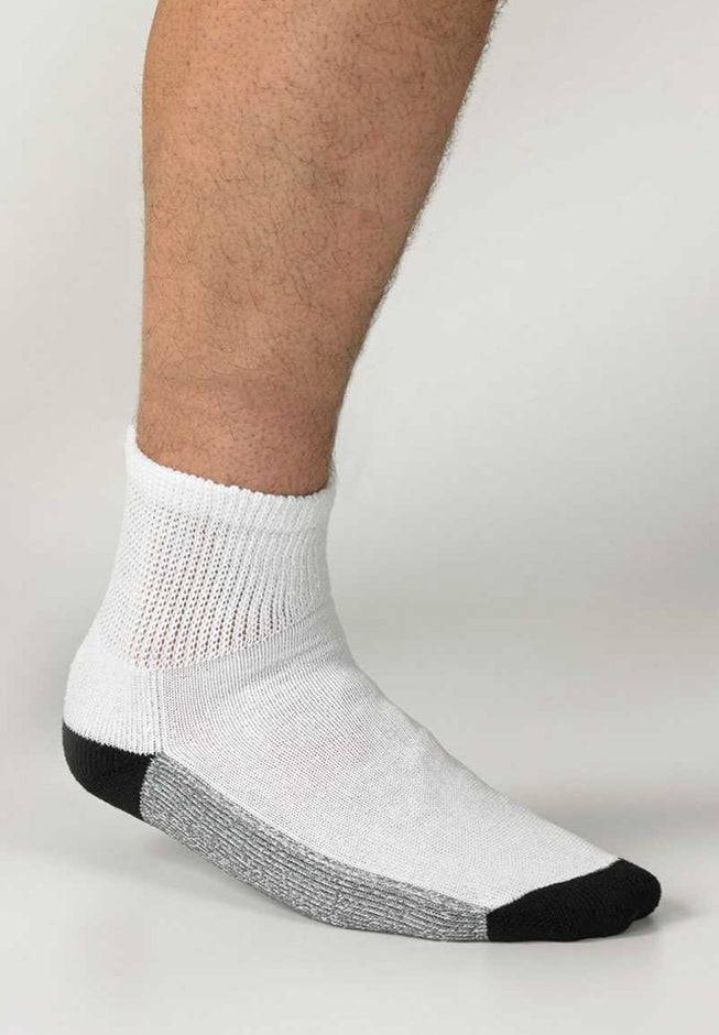 1/4 Length Cushioned Crew Socks 3-Pack image number 1