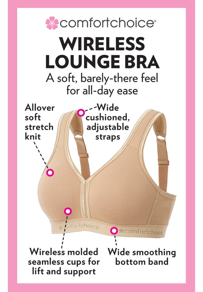 Wireless Back-Close Lounge Bra image number 5