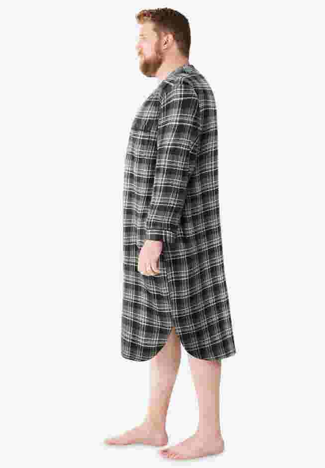 Plaid Flannel Nightshirt image number 1