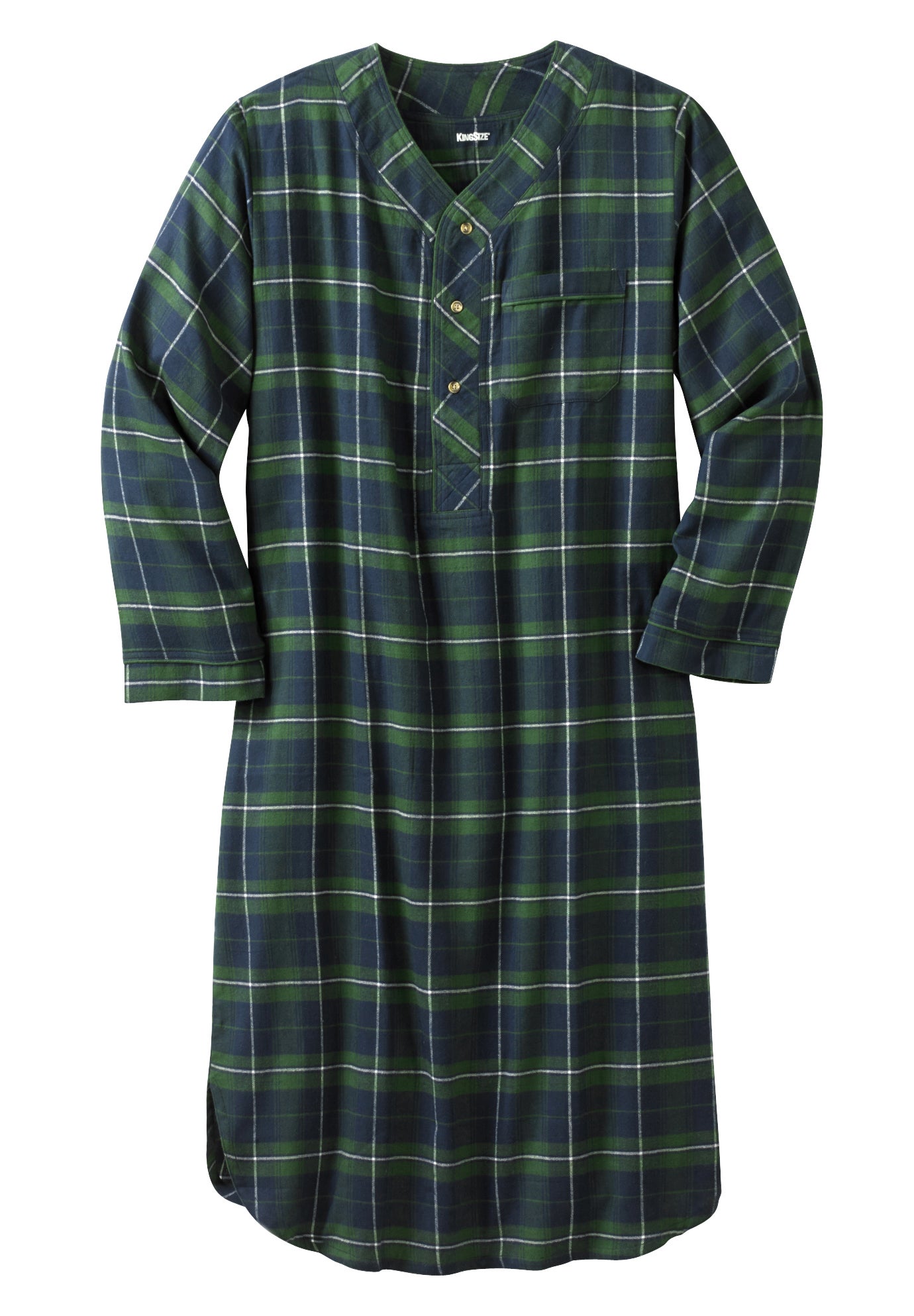 Plaid Flannel Nightshirt image number 0