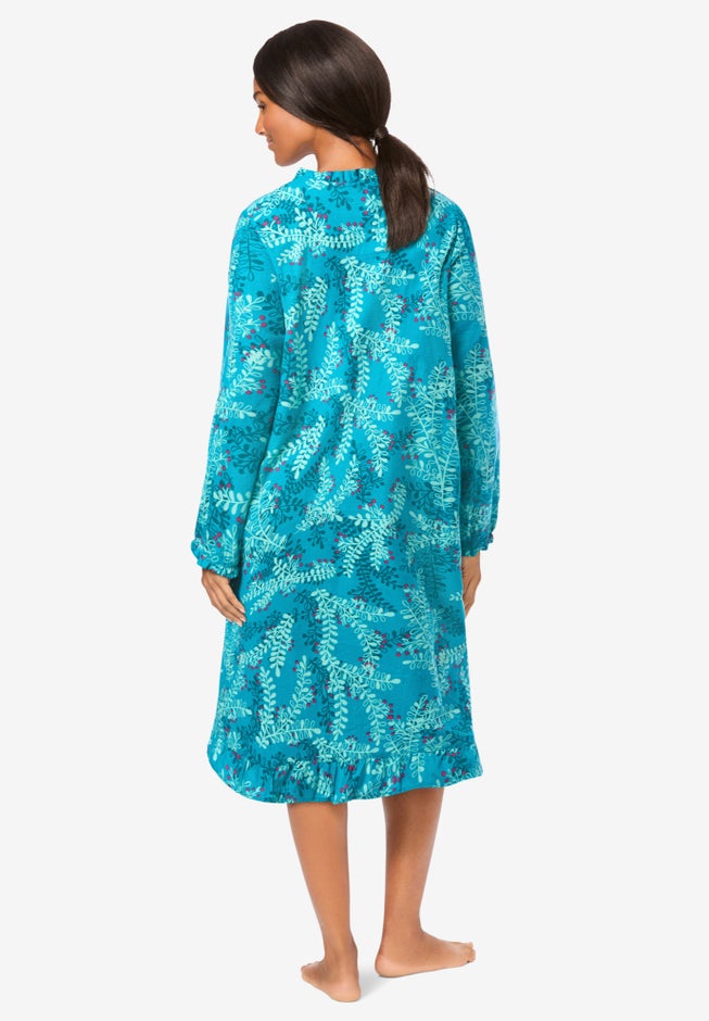 Cotton Flannel Print Short Gown image number 1