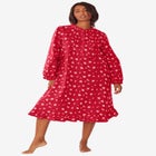 Cotton Flannel Print Short Gown image number null