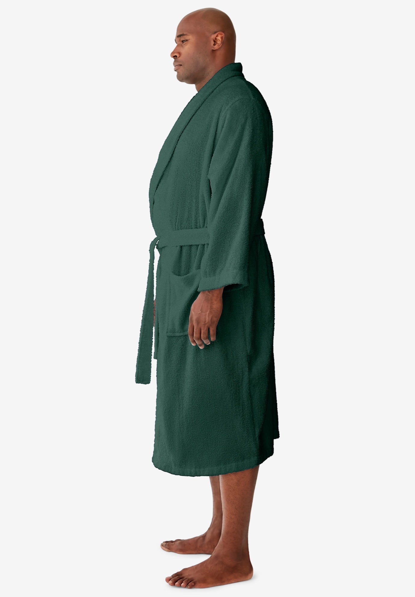 Terry Bathrobe with Pockets image number 2