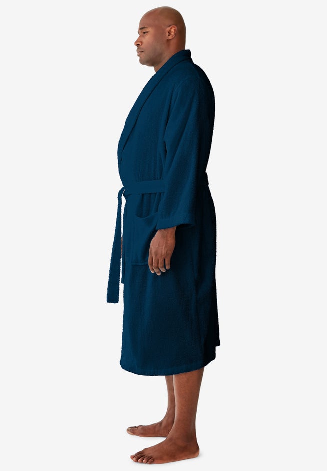 Terry Bathrobe with Pockets image number 2