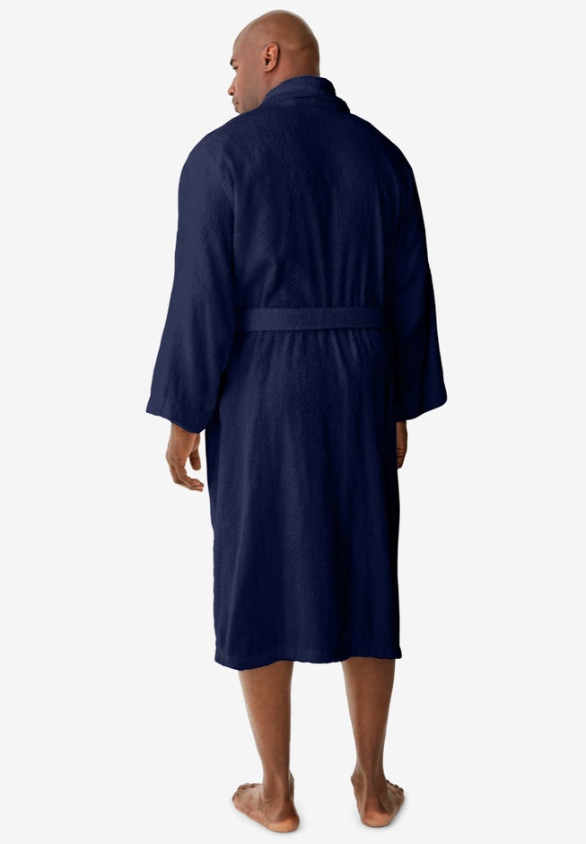 Terry Bathrobe with Pockets image number 3
