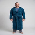 Terry Velour Hooded Maxi Robe image number 1