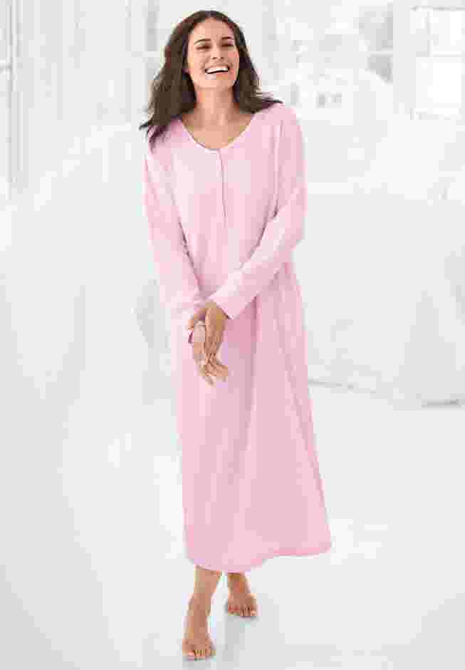 Thermal Henley Nightgown image number 5