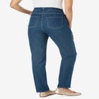 Stretch Denim 5-Pocket Straight-Leg Jeans image number null