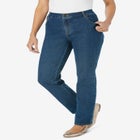 Stretch Denim 5-Pocket Straight-Leg Jeans image number null