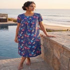 Short Print Shirred Lounger image number 0