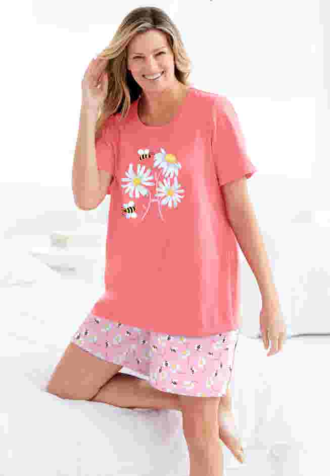 Knit PJ Short Set image number 3
