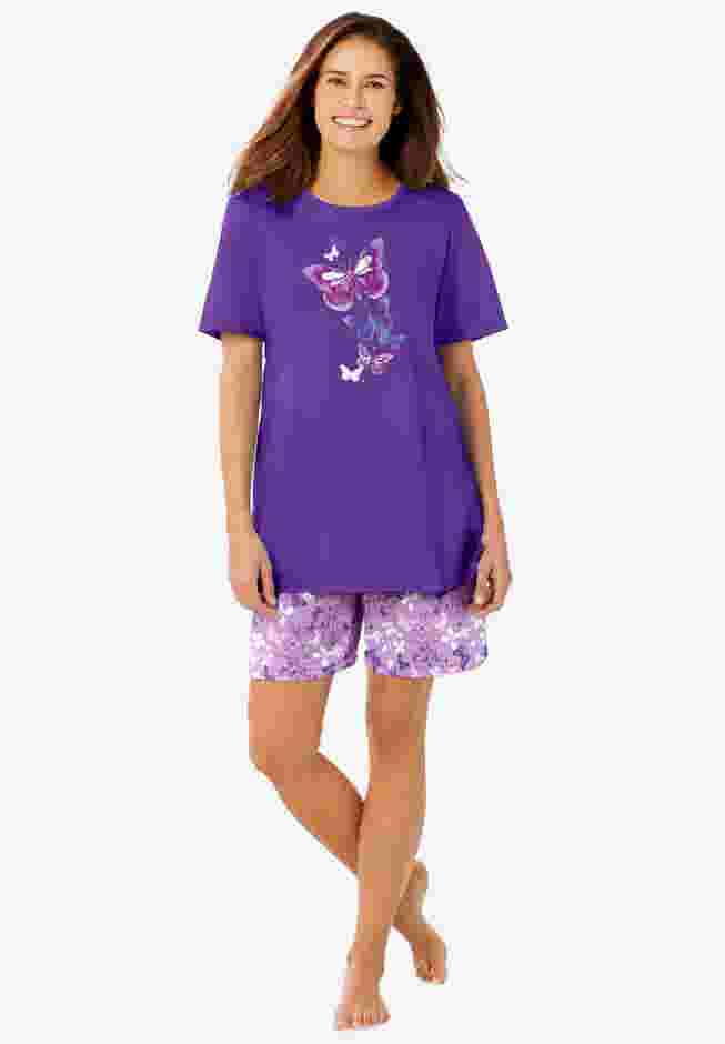 Knit PJ Short Set image number 5