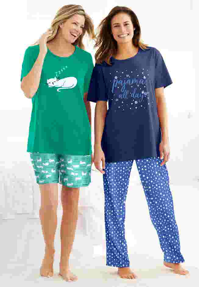 Knit PJ Short Set image number 6
