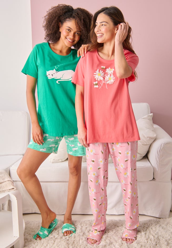 Knit PJ Short Set image number 7