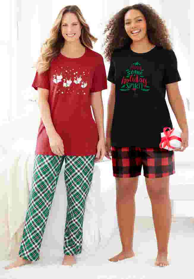 Graphic Tee PJ Set image number 2