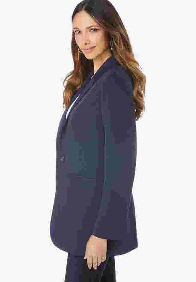 Plus Size Relaxed Boyfriend Blazer image number 2