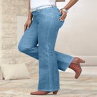 Plus Size Classic Stretch Bootcut Jean image number null