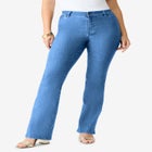 Plus Size Classic Stretch Bootcut Jean image number null