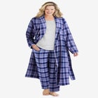 Long Flannel Robe image number 0