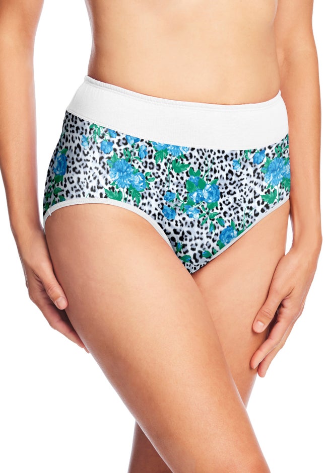 Full Coverage Stretch Cotton Color Block Brief 3-Pack image number 1