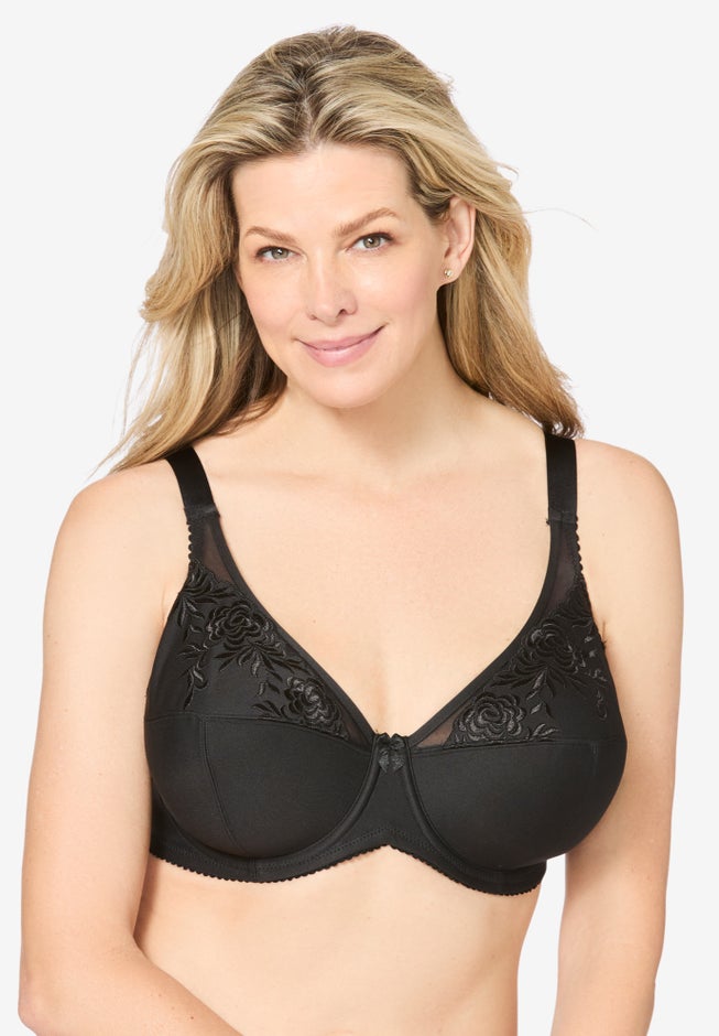 Embroidered Wireless Bra image number 0