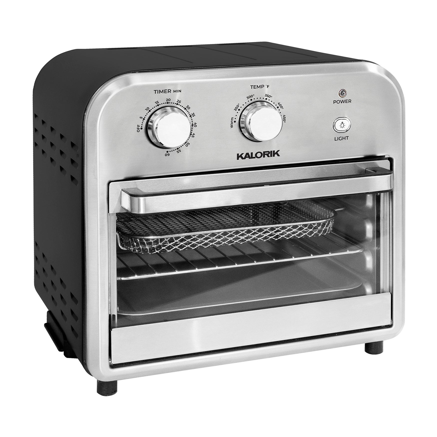Kalorik 12 Quart Air Fryer Oven, Black/Stainless Steel Intimates For All