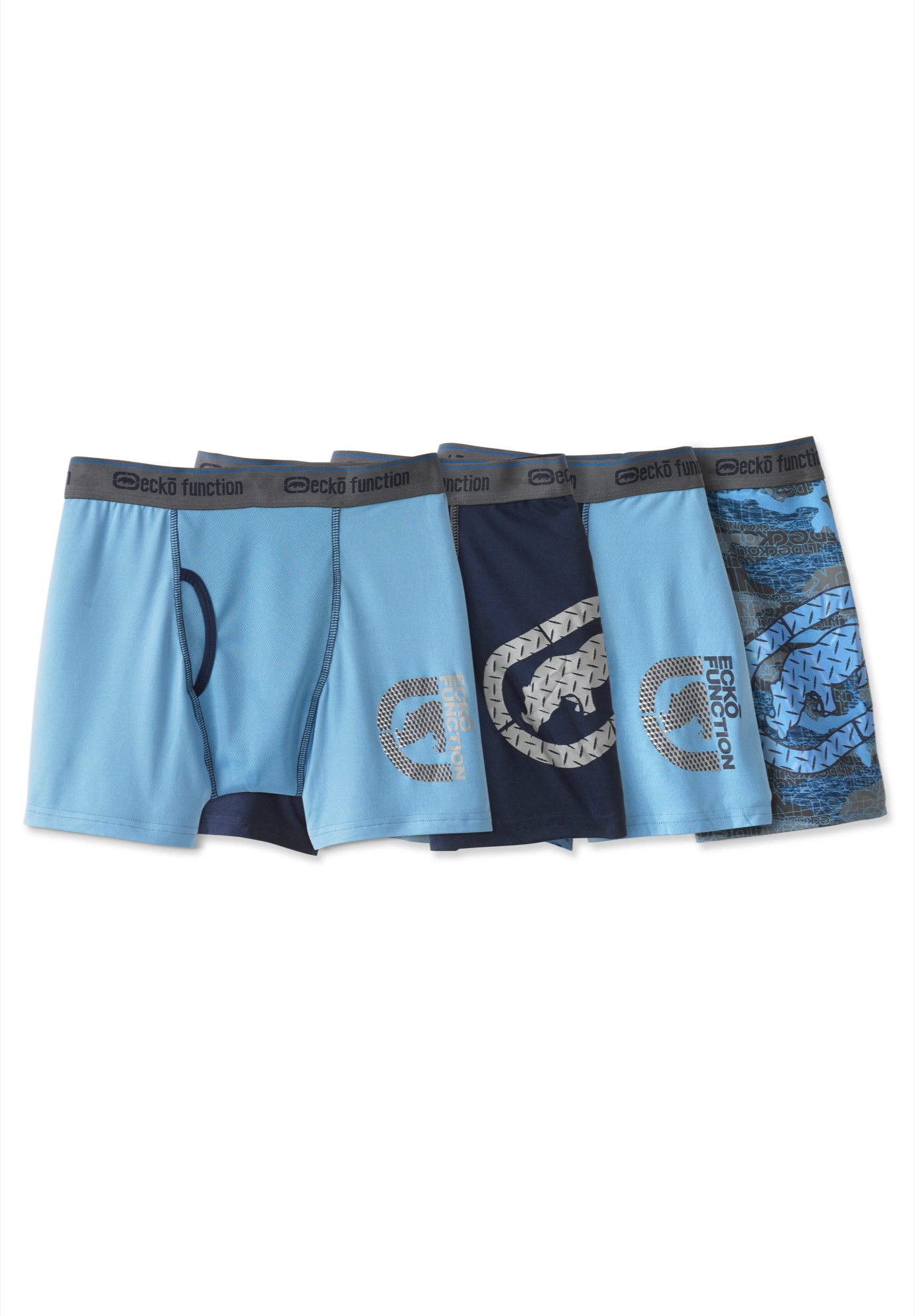 Ecko Jersey Boxer Briefs Underwear, 4-pack, 