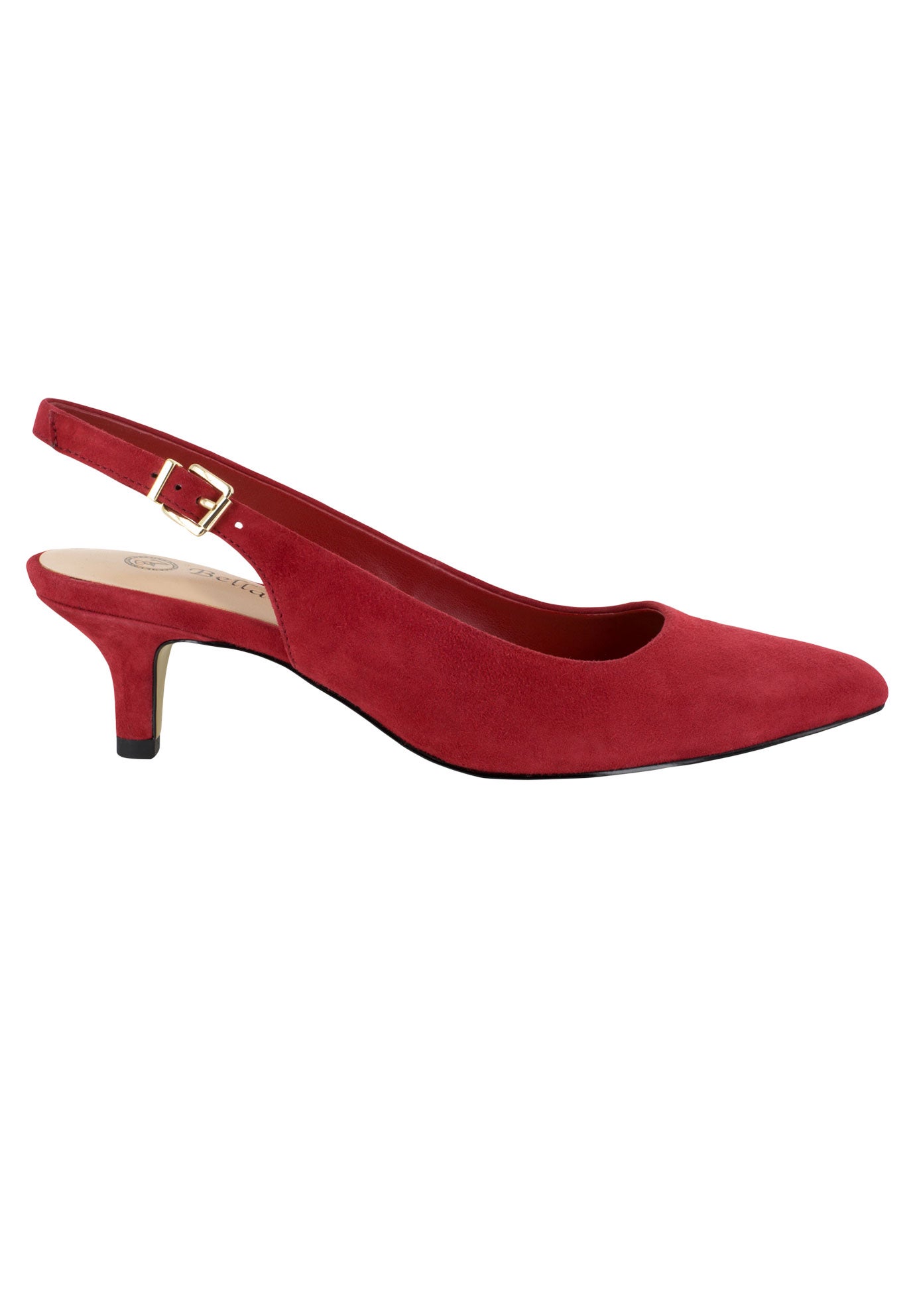 bella vita women's scarlett slingback size 9 black leather
