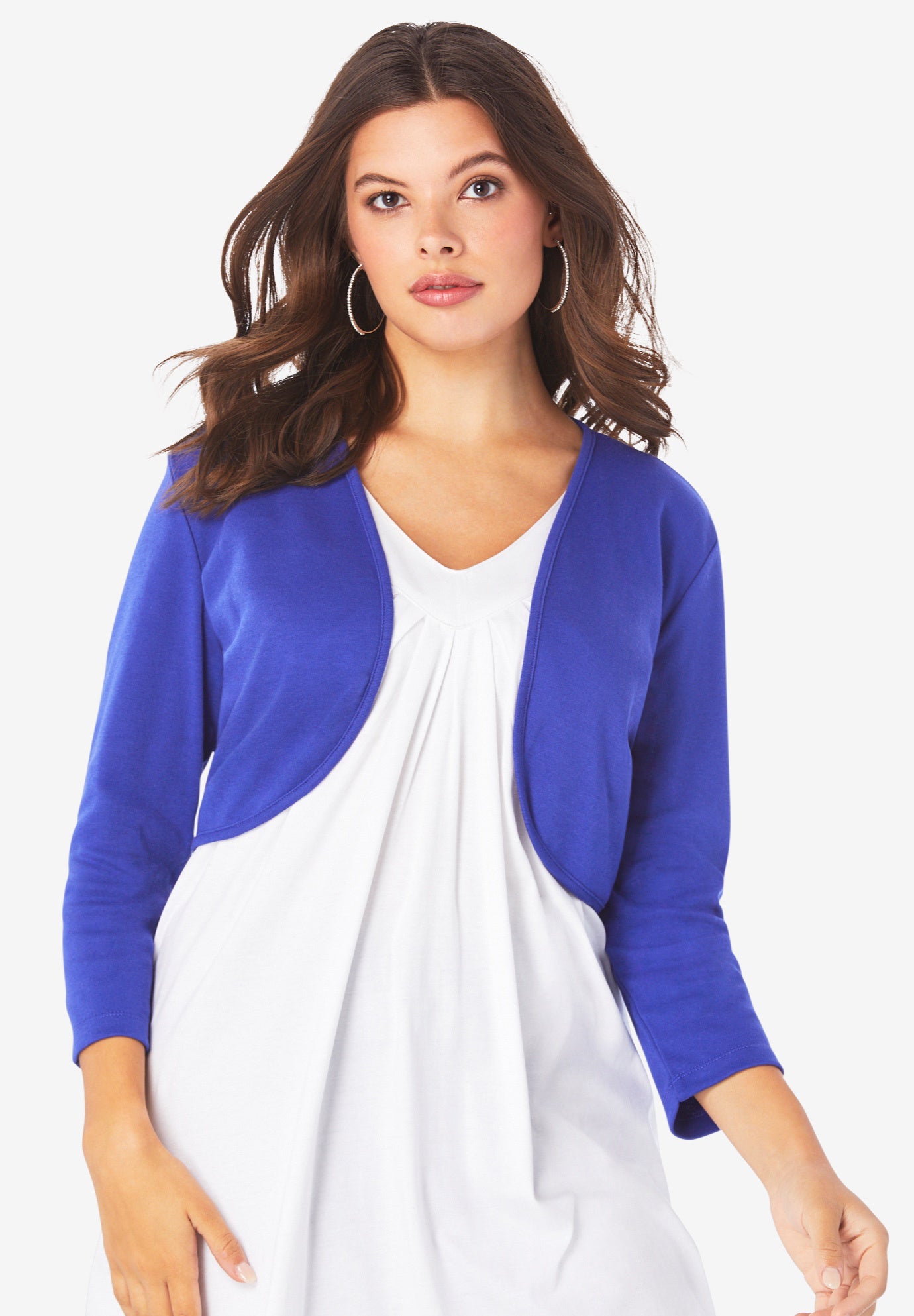 Bolero Cardigan with Three-Quarter Sleeves | Intimates For All