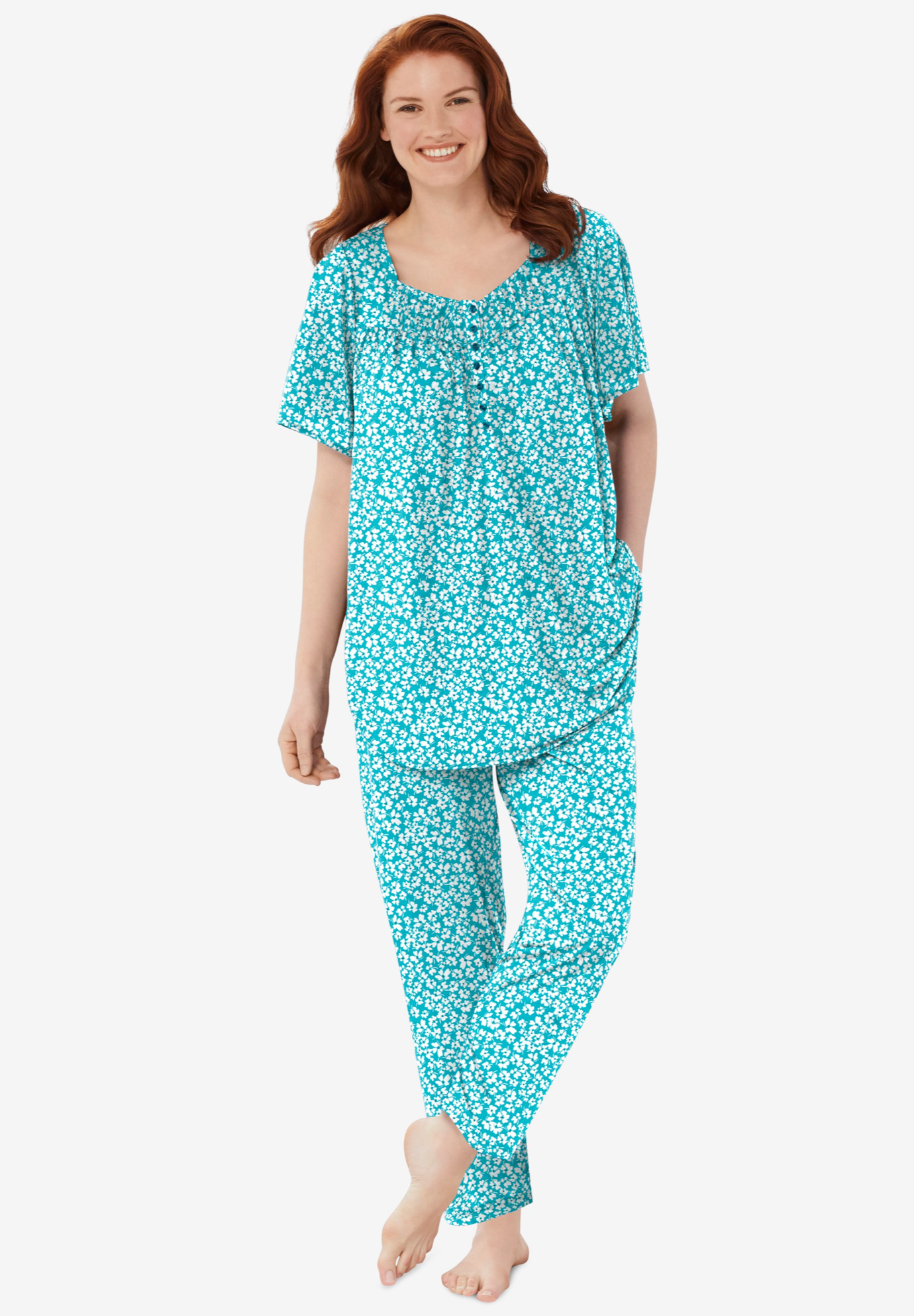Short-Sleeve Cooling Pajama Set, 