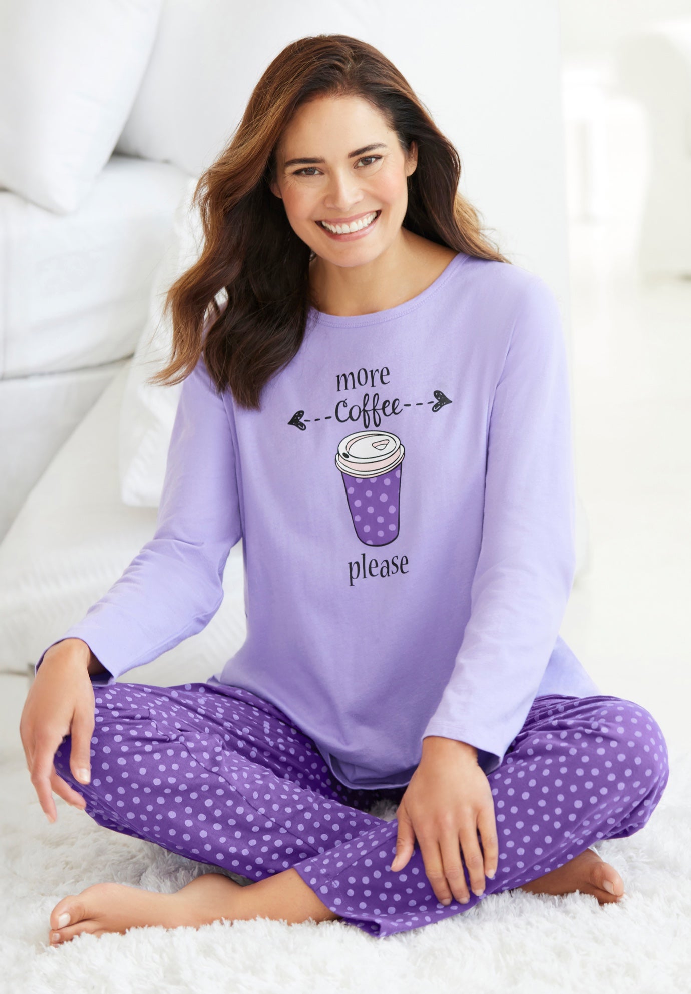 Long Sleeve Knit PJ Set Intimates For All