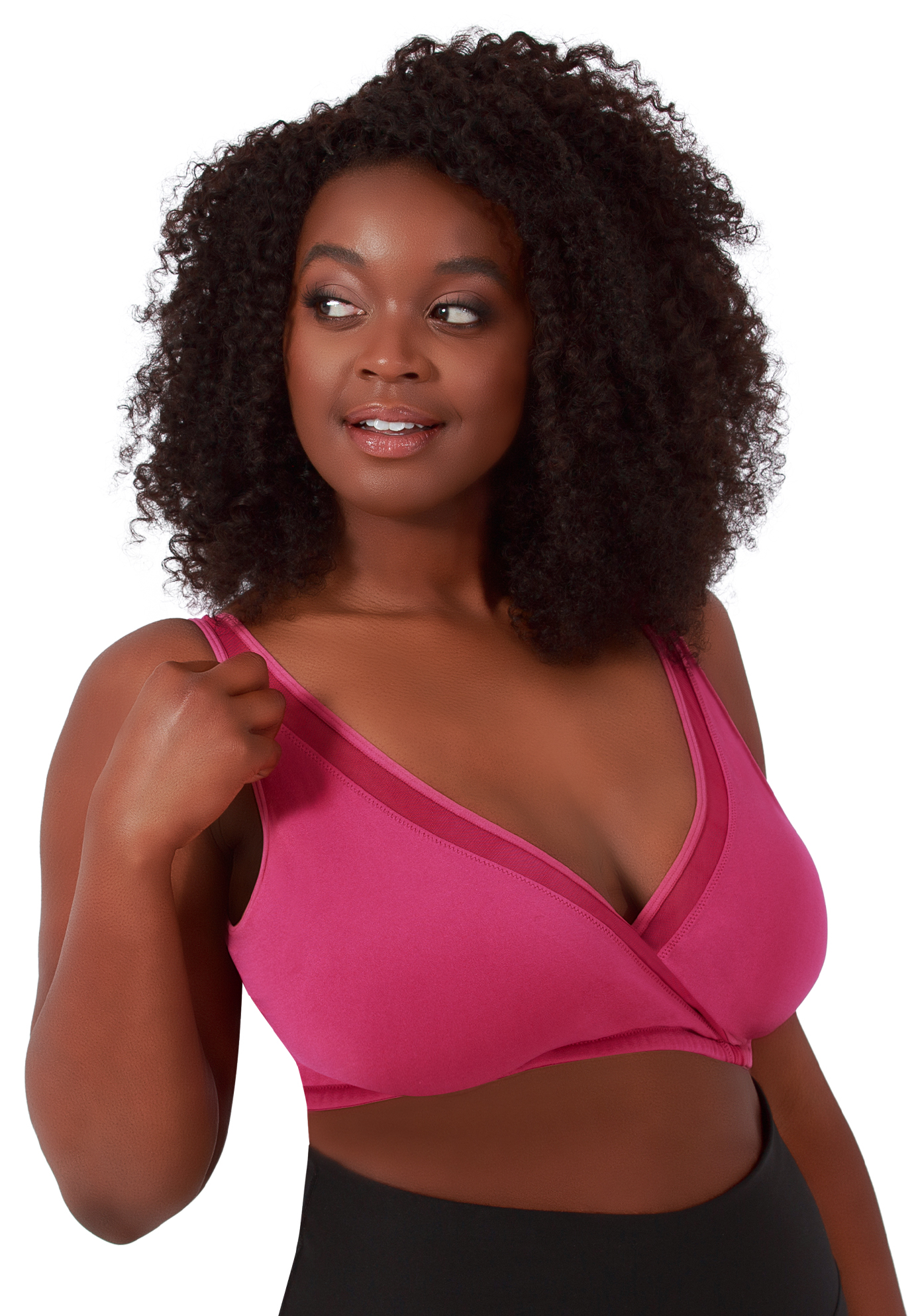 The Charlene Seamless Comfort Crossover with Mesh, 
