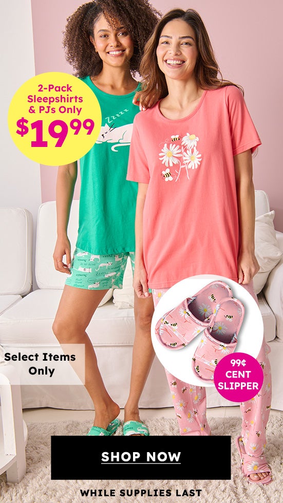  $19.99 SLEEPSHIRTS