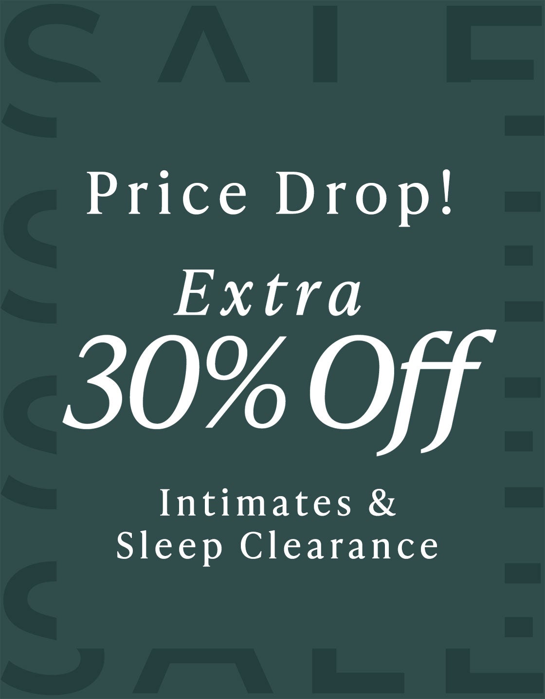 Price Drop Extra 30% off