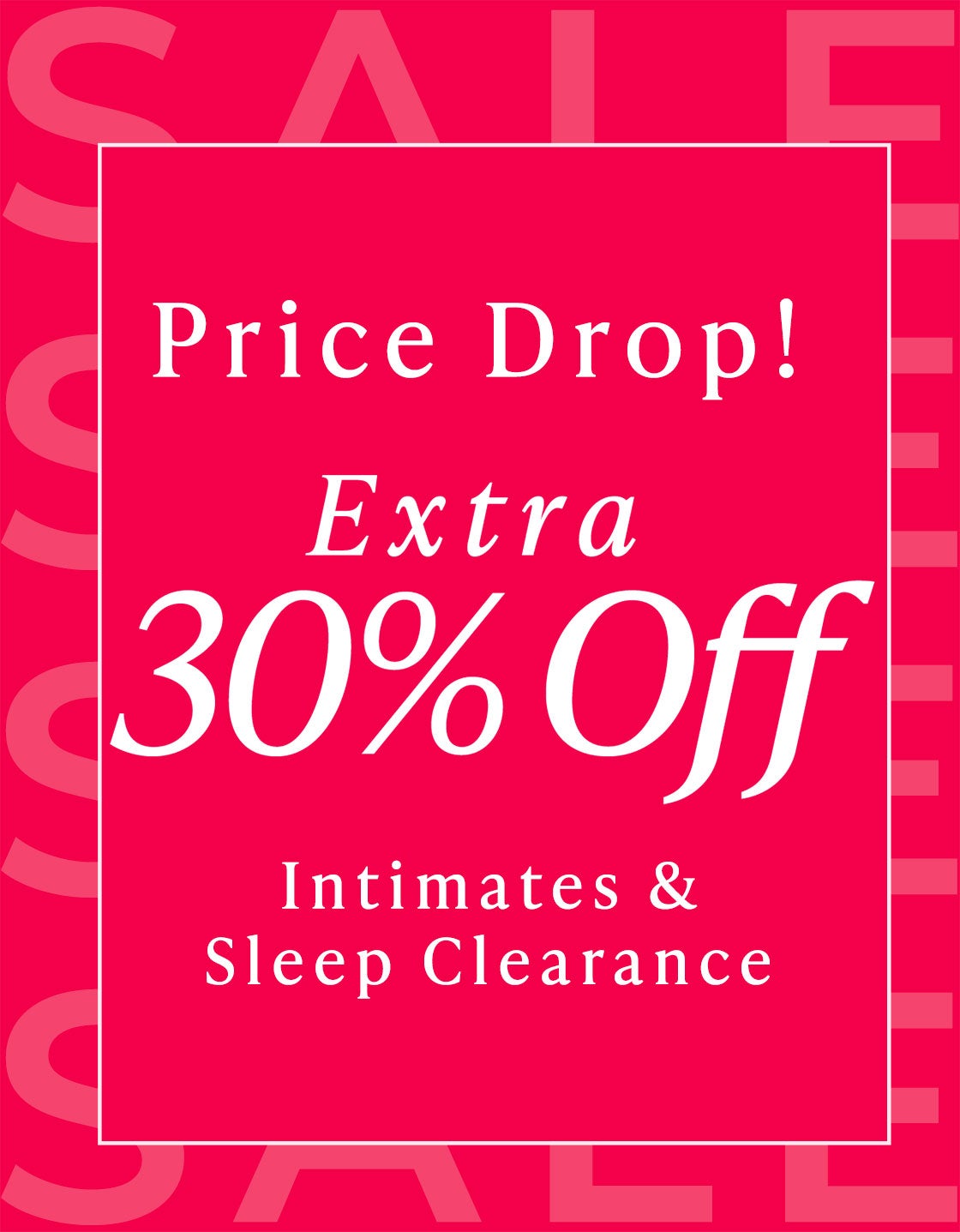 Price Drop Extra 30% off