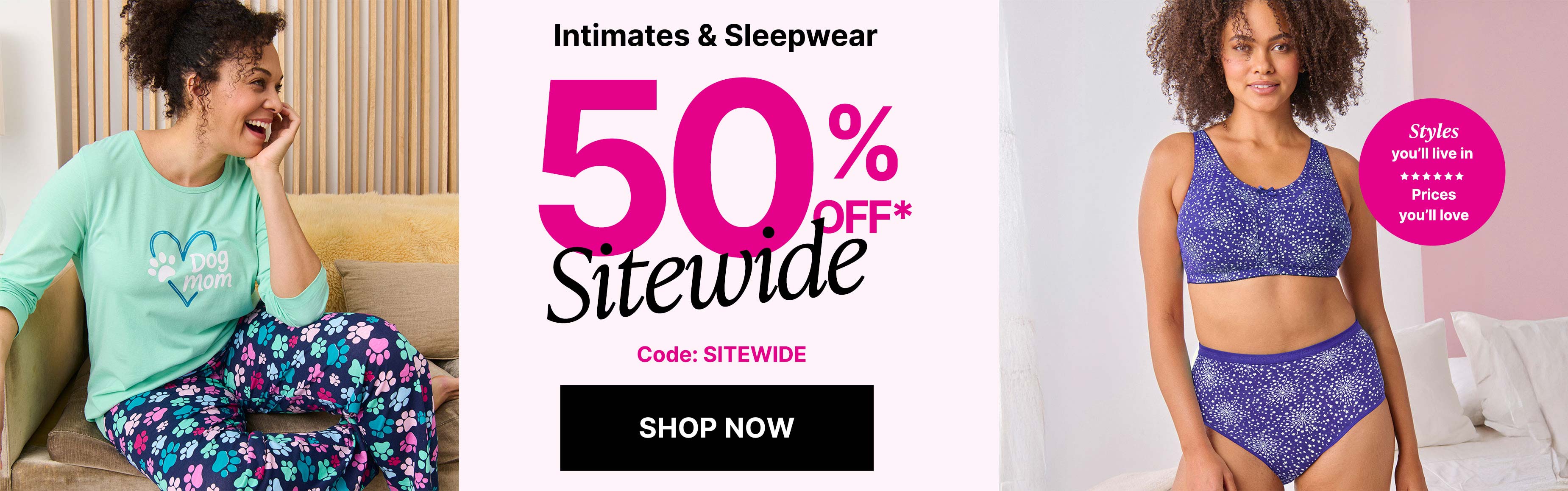 50% OFF SITEWIDE SHOP NOW