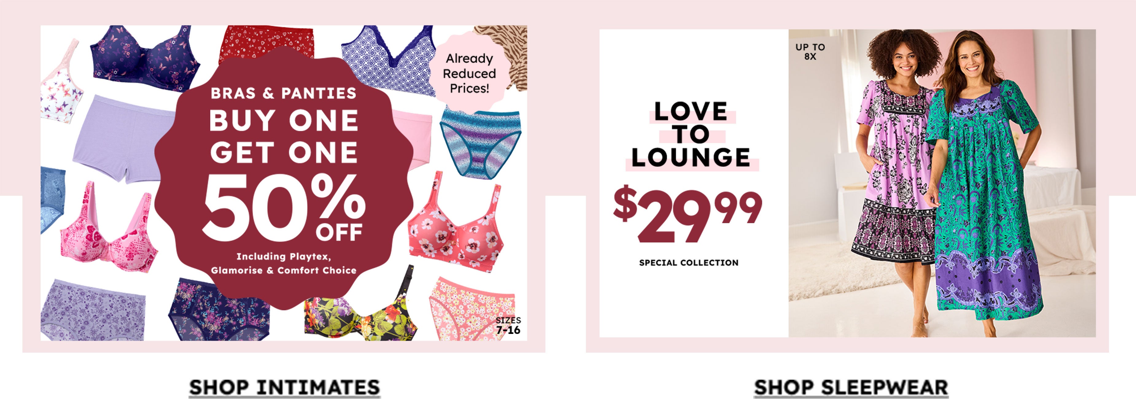 Shop Intimates and Sleep