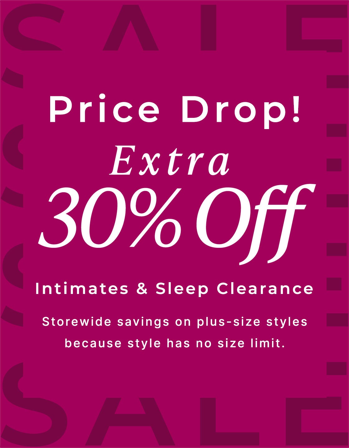 Price Drop Extra 30% off