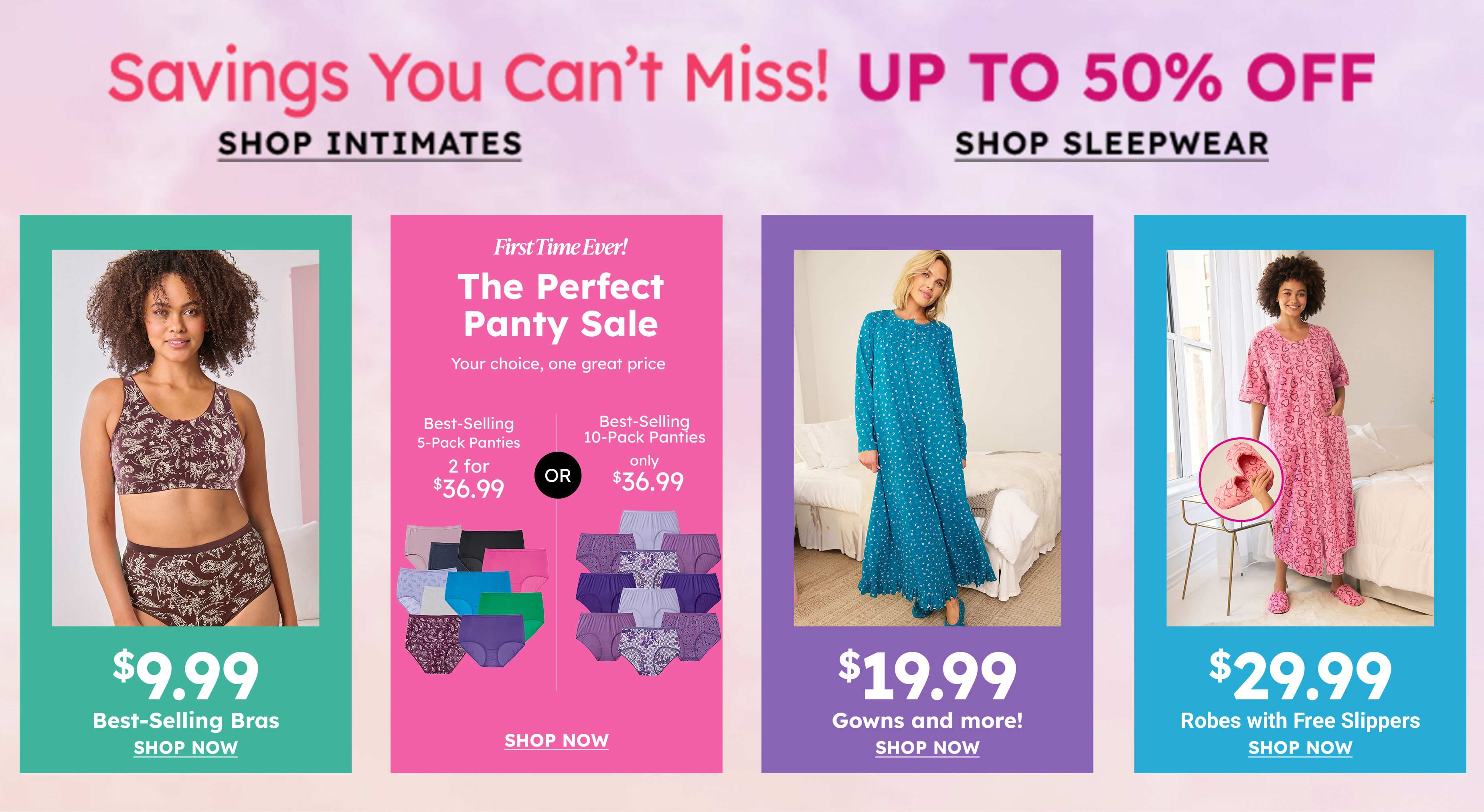 SAVINGS YOU CANT MISS! UP TO 50% OFF