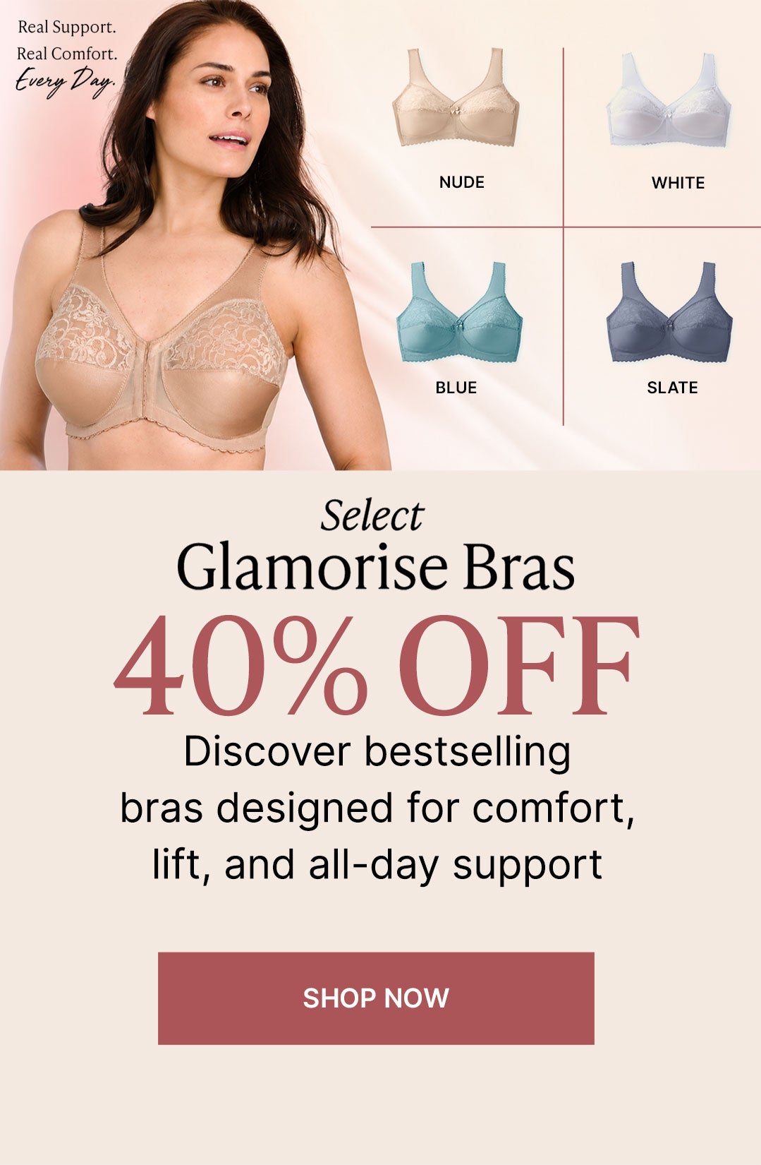 Select Glmaorise Bras 40% oFF Shop Now